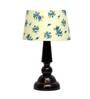 Petunia Off White Fabric Shade Night Lamp With Wood Base