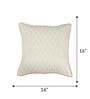 Off White Silk  Traditional 16x16 inches Cushion Covers (1pc)