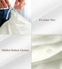 Off White Solid 400 TC Cotton Double Sized Duvet Cover