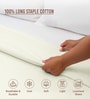 Off White Solid 400 TC Cotton Double Sized Duvet Cover
