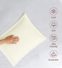 Off white Solid 400 TC Cotton Standard Sized 2 Pillow Covers