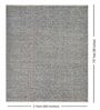 Grey Solid Pet Yarn 5 x 7 Feet Hand Woven Carpet