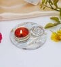 Off White Stone Figurine Tea light Holder