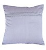 White Polyester Striped 16x16 inches Cushion Cover (5Pc)