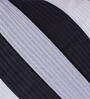 White Polyester Striped 16x16 inches Cushion Cover (5Pc)