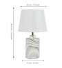 Off White Table Lamp Shade With Ceramic Base