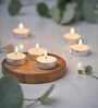 Off White Wax Tealight Candles Set Of 30