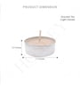 Off White Wax Tealight Candles Set Of 30