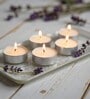 Off White Wax Tealight Candles Set Of 30