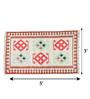 Off white Wool Traditional 3 x 5 Feet Dhurrie