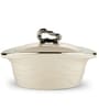 Off-White Zinna 1500ml Plastic & Steel  Casserole