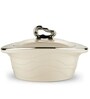 Off-White Zinna 2000ml Plastic & Steel  Casserole