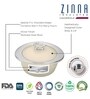 Off-White Zinna 2000ml Plastic & Steel  Casserole