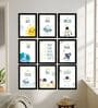 Kids Space Wall Art Framed Set of 9