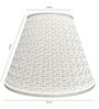 Beige Offset Polymer Lamp Shade