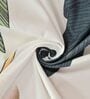 Off White Floral 130 TC Poly Cotton Queen Sized Bed Sheets with 2 Pillow Covers