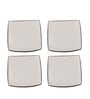 Offwhite Quarter Ceramic Plates Sets of 4 dinnerware Sets Plates