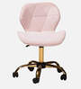 Oganza Guest Chair In Pink Velvet Finish