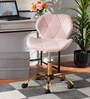 Oganza Guest Chair In Pink Velvet Finish