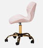 Oganza Guest Chair In Pink Velvet Finish