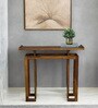 Ogulin Sheesham Wood Console Table In Provincial Teak Finish