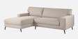 Ohana Velvet RHS Sectional Sofa In Camel Beige Finish