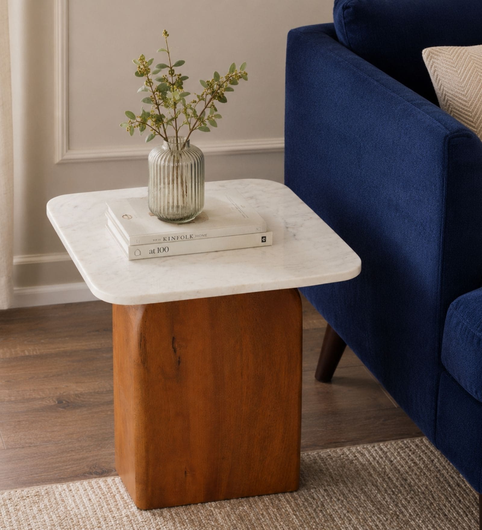 Ohana Side Table In Brown Finish