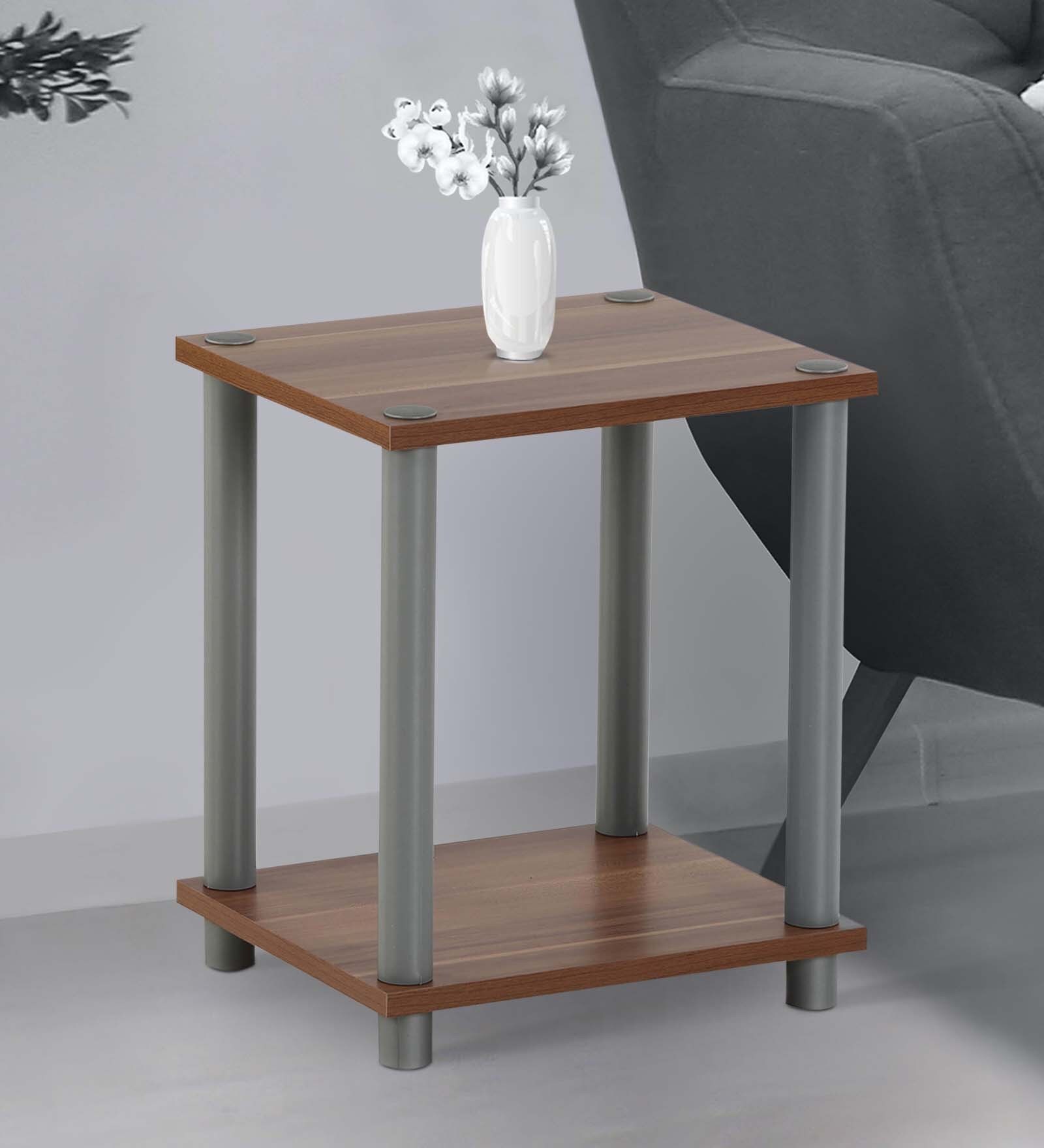 Ohio End Table in Brown Finish