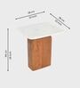 Ohana Side Table In Brown Finish