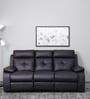 Ohio 3 Seater Recliner in Black Colour