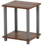 Ohio End Table in Brown Finish