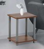 Ohio End Table in Brown Finish