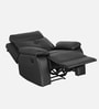 Ohio Leatherette 1 Seater Manual Recliner In Black Colour