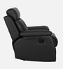Ohio Leatherette 1 Seater Manual Recliner In Black Colour
