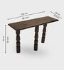 Ohm Wooden Console Table In Chestnut Colour
