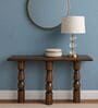 Ohm Wooden Console Table In Chestnut Colour