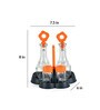 Basic 270ml  4 Pcs Vinegar & Oil Bottle with Stand