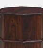 Ojaswi Sheesham Wood End Table in Scratch Resistant Honey Oak Finish