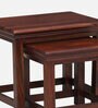Ojaswi Sheesham Wood Nest Of Tables In Honey Oak Finish