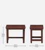 Ojaswi Sheesham Wood Nest Of Tables In Honey Oak Finish