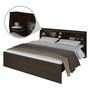Okinawa King Size Bed in Chocolate Finish with Box Storage