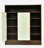 Okta Shoe Cabinet  In Dark New Sawcut With Ceramic White