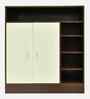 Okta Shoe Cabinet  In Dark New Sawcut With Ceramic White