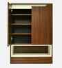 Manhattan Shoe Cabinet in Dark Agacia With Ceramic White