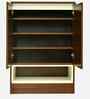 Manhattan Shoe Cabinet in Dark Agacia With Ceramic White
