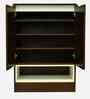 Manhattan Shoe Cabinet in Dark New Sawcut With Ceramic White