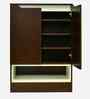Manhattan Shoe Cabinet in Dark New Sawcut With Ceramic White