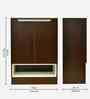 Manhattan Shoe Cabinet in Dark New Sawcut With Ceramic White