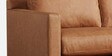 Olive Leatherette 2 Seater Sofa In Tan Colour