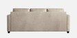 Olive Leatherette 3 Seater Sofa In Ivory Tusk Colour